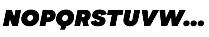 Alphazet Black Italic Font UPPERCASE