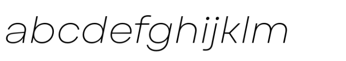 Alphazet Thin Italic FONT