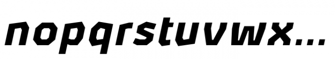 Alphii Black Italic Font LOWERCASE