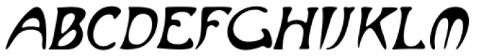 Alphonse Nouveau Oblique Font UPPERCASE