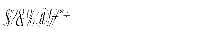 Alqeon Oblique Font OTHER CHARS