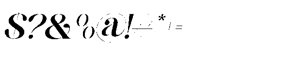 Alqest Oblique Font OTHER CHARS
