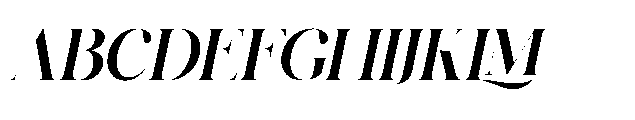 Alqest Oblique Font UPPERCASE
