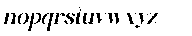 Alqest Oblique Font LOWERCASE