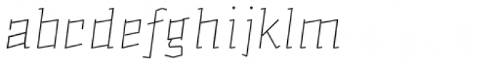 Alquitran Family Thin Font LOWERCASE