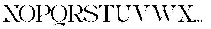 Alrays Bloom Extralight Font UPPERCASE
