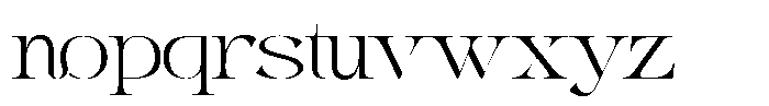 Alrays Bloom Thin Font LOWERCASE