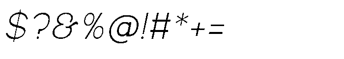 Alsty Zalet Italic Font OTHER CHARS