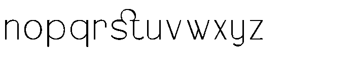 Alsty Zalet Regular Font LOWERCASE