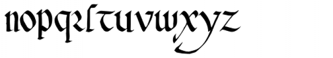 Alt Gothic Font LOWERCASE