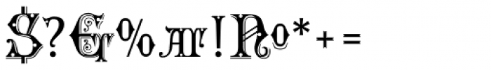 Alt Gotisch Verzierte Font OTHER CHARS