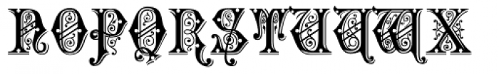 Alt Gotisch Verzierte Font UPPERCASE