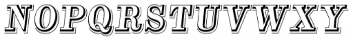 Alta Mesa Open L Regular Italic Font UPPERCASE