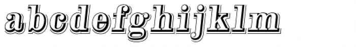 Alta Mesa Open L Regular Italic Font LOWERCASE