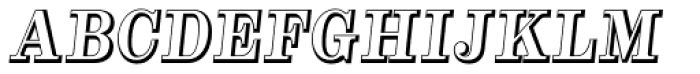 Alta Mesa Open Regular Italic Font UPPERCASE