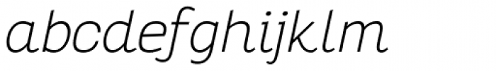 Altair Thin Italic Font LOWERCASE