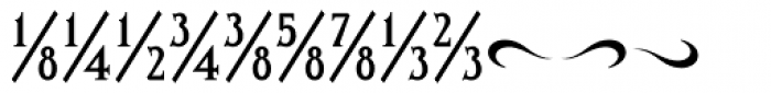 Altar Fractions Bold Font LOWERCASE