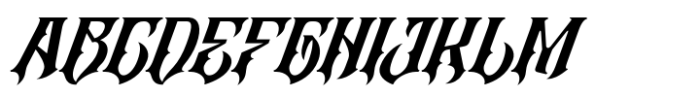Altar Gothic Italic Font UPPERCASE
