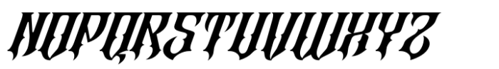 Altar Gothic Italic Font UPPERCASE