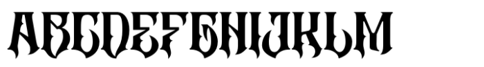 Altar Gothic Regular Font UPPERCASE