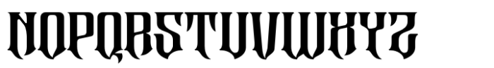 Altar Gothic Regular Font LOWERCASE