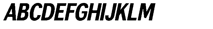 Altavion Black Condensed Italic Font UPPERCASE