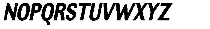 Altavion Black Condensed Italic Font UPPERCASE