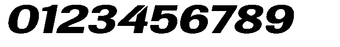 Altavion Black Expanded Italic Font OTHER CHARS