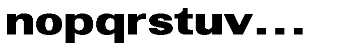 Altavion Black Expanded Font LOWERCASE