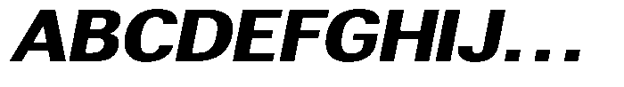 Altavion Black Sem Exp Italic Font UPPERCASE