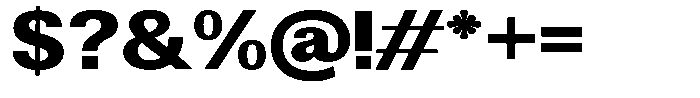 Altavion Black Semi Expanded Font OTHER CHARS