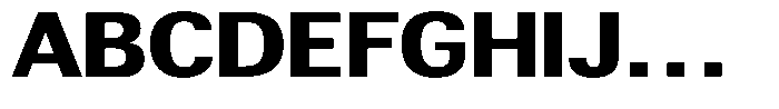 Altavion Black Semi Expanded Font UPPERCASE