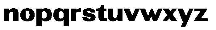Altavion Black Semi Expanded Font LOWERCASE