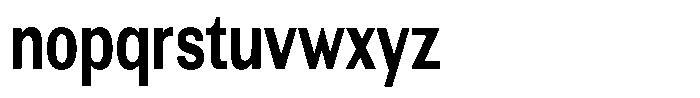 Altavion Bold Condensed Font LOWERCASE