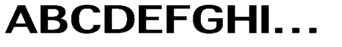 Altavion Bold Expanded Font UPPERCASE