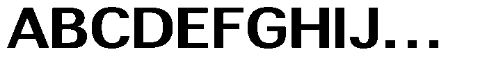 Altavion Bold Semi Expanded Font UPPERCASE