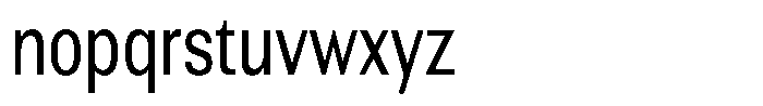 Altavion Condensed Font LOWERCASE