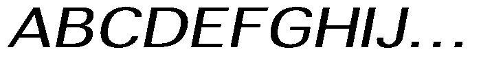 Altavion Expanded Italic Font UPPERCASE