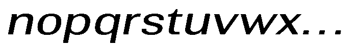 Altavion Expanded Italic Font LOWERCASE