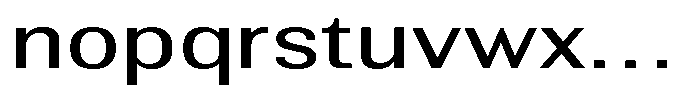 Altavion Expanded Font LOWERCASE