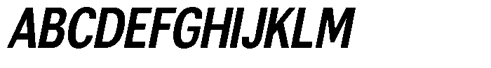 Altavion Extra Bold Condensed Italic Font UPPERCASE