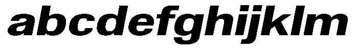 Altavion Extra Bold Exp Italic FONT
