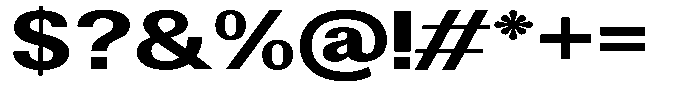 Altavion Extra Bold Expanded Font OTHER CHARS