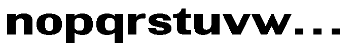 Altavion Extra Bold Expanded Font LOWERCASE