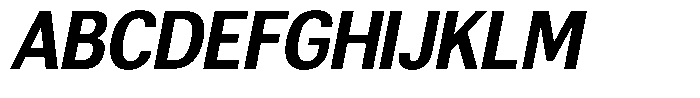Altavion Extra Bold Semi Condensed Italic Font UPPERCASE