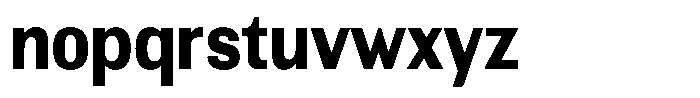 Altavion Extra Bold Semi Condensed Font LOWERCASE