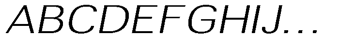 Altavion Extra Light Exp Italic Font UPPERCASE