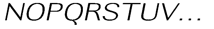 Altavion Extra Light Exp Italic Font UPPERCASE