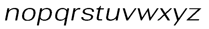 Altavion Extra Light Exp Italic Font LOWERCASE