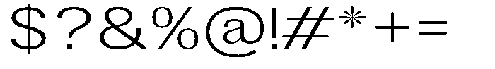 Altavion Extra Light Expanded Font OTHER CHARS
